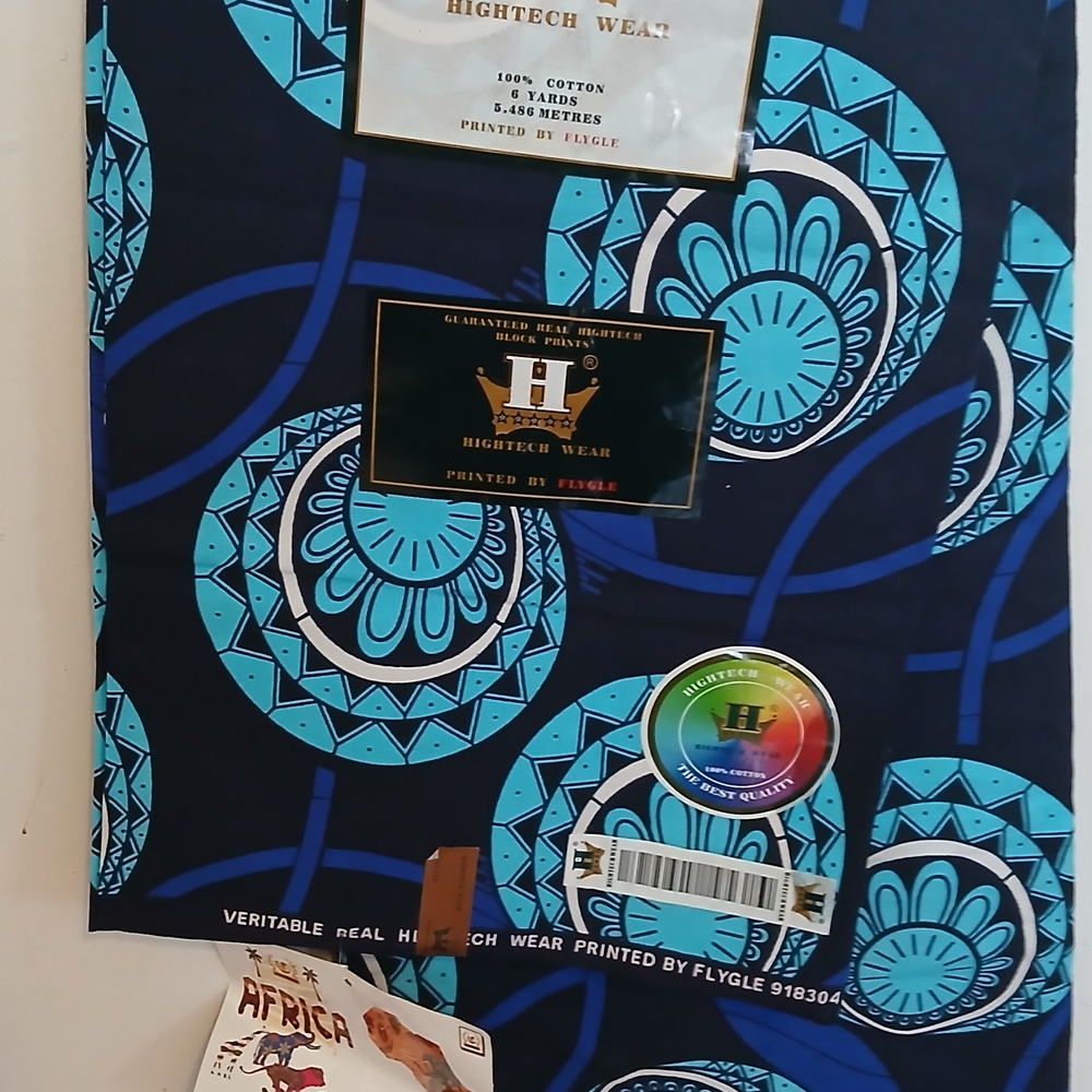 Hightech Wear Blue and Black Fabric